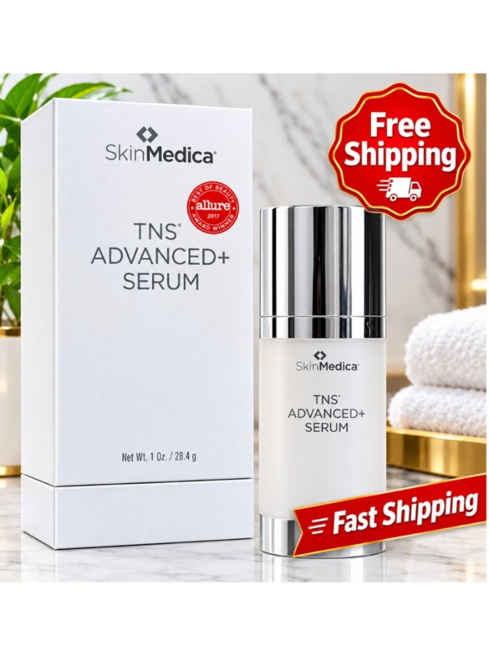 SkinMedica TNS advanced serum, 1 oz Exp 2027, new Sealed- FreeShipping